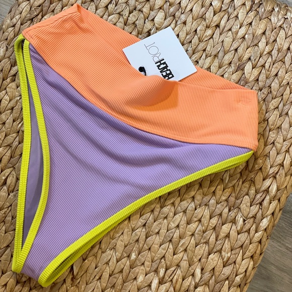 BEACH RIOT EMMY BIKINI BOTTOM SUNDAZED COLORBLOCK - Picture 4 of 4